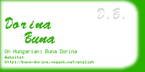 dorina buna business card